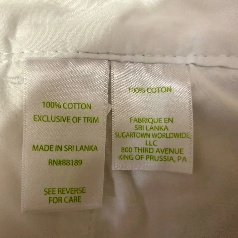 Lilly Pulitzer White  Buttercup Scalloped High Waist Shorts Size 8 - Picture 8 of 14